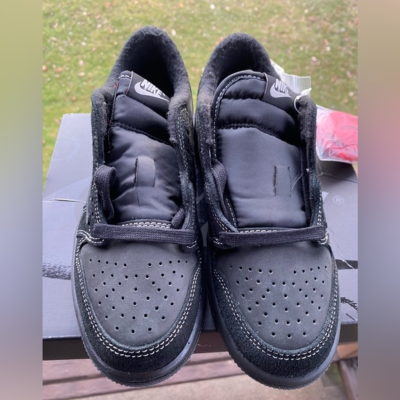 Travis Scott x Jordan 1 Retro Retro Low OG SP size 3Y BNIB Black Phantom (ps 3Y) - Picture 7 of 16